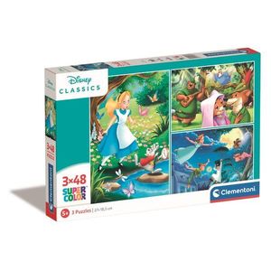Puzzle Clementoni Disney Classic, 3 x 48 piese imagine