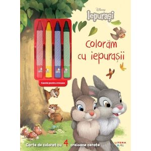 Coloram cu iepurasii, Disney, Iepurasi, carte cu creioane imagine