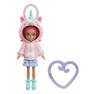 Papusa cu hanorac animalut, Polly Pocket, HKW02 imagine