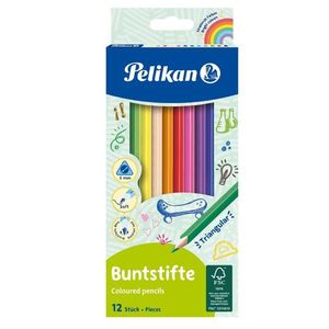 Set 12 creioane colorate triunghiulare, Herlitz imagine