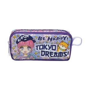 Penar dreptunghiular cu 2 fermoare, Sun Design, Be Happy Tokyo Dreams imagine
