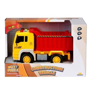 Masina de constructie cu lumini si sunete, Maxx Wheels, Basculanta, 20 cm imagine