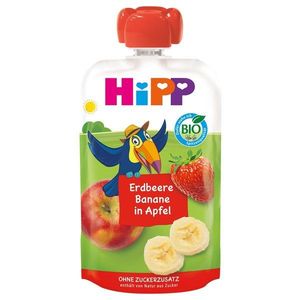 Piure din mar, capsuni si banana Hipp, 100 g imagine