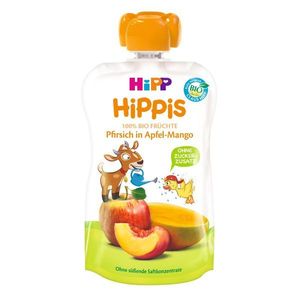 Piure din mar, mango si piersica Hipp, 100 g imagine