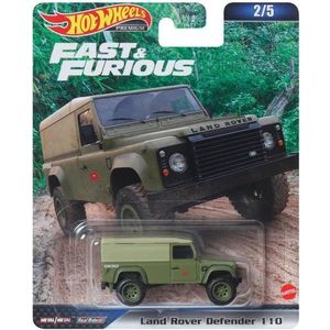 Masinuta din metal, Hot Wheels, Fast and Furious, Land Rover Defender 110, 1: 64, HKD26 imagine