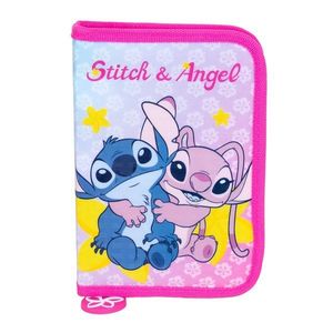 Penar cu 1 fermoar si 2 extensii, Disney Stitch si Angel, Roz imagine