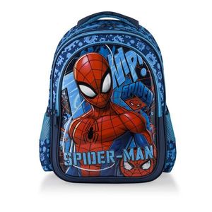 Ghiozdan cu 3 compartimente, Spiderman, Albastru imagine