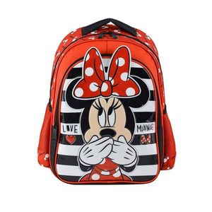 Ghiozdan cu 2 compartimente, Minnie Mouse, Love imagine