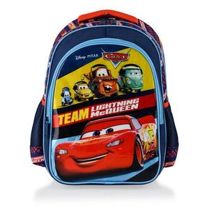 Ghiozdan cu 2 compartimente Team Lightning McQueen, Cars imagine