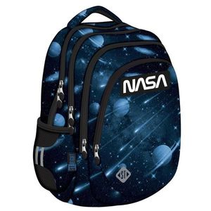 Ghiozdan cu 4 compartimente, St Majewski, St Right, NASA, Bleumarin imagine
