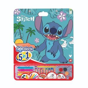 Set pentru desen, Disney Stitch, Giga Block 5 In 1 imagine