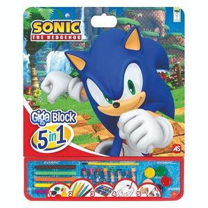 Set pentru desen, Sonic The Hedgehog, Giga Block 5 In 1 imagine