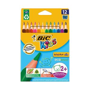 Set creioane colorate triunghiulare Evolution Triangle Bic, P12 imagine