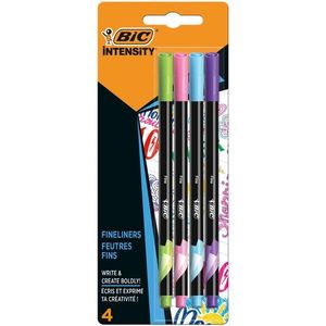 Set 4 finelinere, Bic, Intensity Fine 0, 4 mm imagine