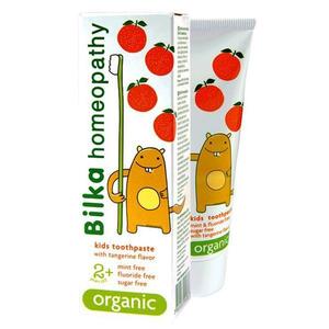 Pasta de dinti pentru copii Bilka Homeopathy Organic 2+ mandarine, 50 ml imagine