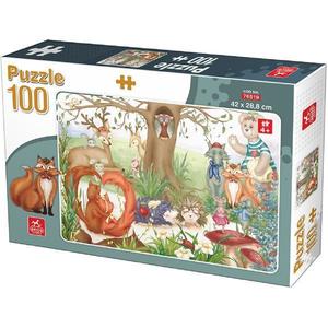 Puzzle 100: Animale din padure imagine