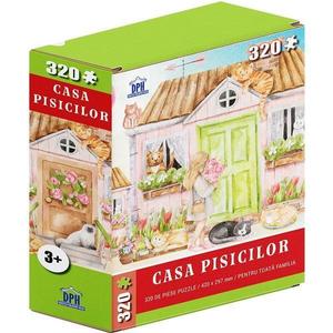 Puzzle 320 piese. Casa pisicilor imagine