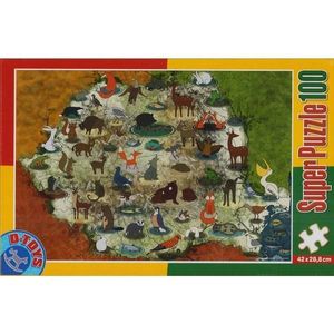 Super Puzzle 100: Animale din Romania imagine