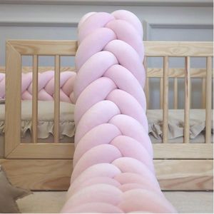 Protectie de pat impletita, MiniMini, Velvet Magic, Mov Deschis, 200 cm imagine