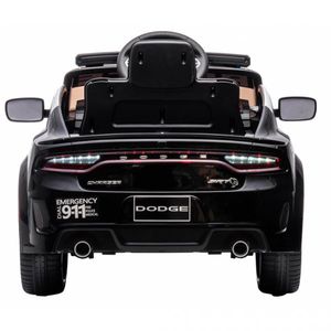 Masinuta electrica pentru copii Dodge Police Black 70W cu Licenta, Roti EVA, Deschidere usi, Pornire la buton, Telecomanda, Oglinzi retrovizoare, Usi cu deschidere, Megafon, Suspensii, 3 Viteze din telecomanda, MP3 imagine