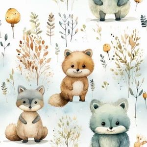 Paturica de iarna bumbac Animale, Little Amy, 90 x 70 cm imagine
