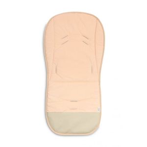 Saltea pentru carucior Sensillo Picnic Beige 80x40 cm cu doua fete BumbacCatifea, Suport picioare din piele ecologica usor de curatat, Orificii pentru centuri siguranta imagine