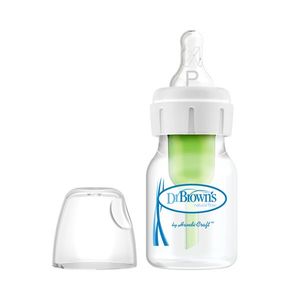 Biberon pentru bebelusi Prematuri Dr.Brown 60ml cu sistem ventilatie anticolici, Tetina speciala pentru prematuri, Materiale fara BPA, Compatibil masina de vase si sterilizator imagine