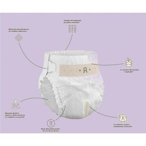 Scutece hipoalergenice Supreme Agnotis, marimea nr. 3, 6-10 kg, 44 bucati imagine