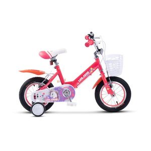 Bicicleta pentru copii 2-4 ani Velors V1202A Roz, Roti 12 Inch, Frane fataspate V-Brake, Roti ajutatoare imagine