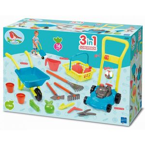 Set roaba cu masina de tuns iarba Ecoiffier imagine