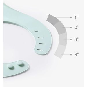 Baveta Little Mom Stylish Baby Bib Blue moale, cu buzunar colector, impermeabila, sistem prindere reglabil imagine