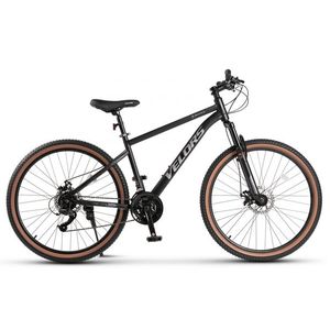 Bicicleta MTB Velors Mercury V27301G NegruGri, roti 27.5 inch, Schimbator spate Carpat, manete schimbator secventiale, 21 viteze, frane mecanice disc fataspate imagine