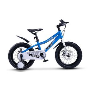 Bicicleta pentru copii Velors V16345A Albastru, roti 16 inch, 4-6 ani, greutate suportata 50 kg, inaltime utilizator 100-115 cm imagine