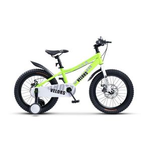 Bicicleta pentru copii Velors V18345A Verde, roti 18 inch, 5-7 ani, greutate suportata 80 kg, inaltime utilizator 110-125 cm imagine
