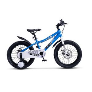 Bicicleta pentru copii Velors V18345A Albastru, roti 18 inch, 5-7 ani, greutate suportata 80 kg, inaltime utilizator 110-125 cm imagine