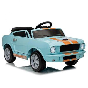 Masinuta electrica pentru copii Ford Mustang Shelby GT350 Light Blue 12V cu licenta, 2 motoare x 25w, roti EVA, usi cu deschidere, faruri si stopuri LED, unitate audio cu muzica, USB, bluetooth, indicator baterie, centura de siguranta imagine