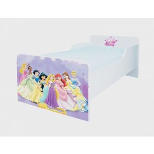 Pat pentru copii Printese cu saltea, 2-12 ani, 160x80cm imagine