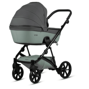 Carucior 2 in 1 Tutis Viva 5+ Sage 039 din piele ecologica, sezut reversibil, spatar reglabil, roti cu blocare, bara detasabila, accesorii incluse imagine