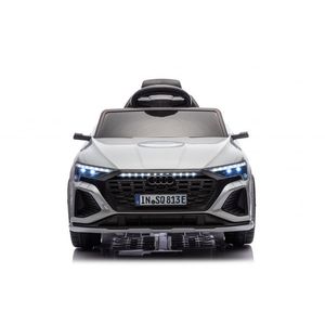 Masinuta electrica pentru copii cu licenta Audi SQ8 E-Tron 12V Grey, echipare Premium, telecomanda 2, 4G, 2 motoarex39w, roti EVA, scaun din piele, suspensii, usi cu deschidere, lumini LED, muzica imagine