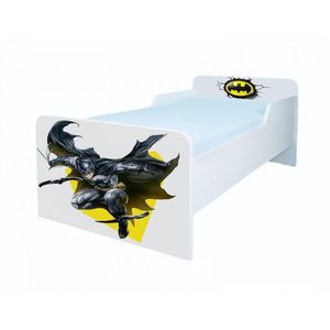 Pat pentru copii Batman, 2-8 ani, 140x70 cm imagine