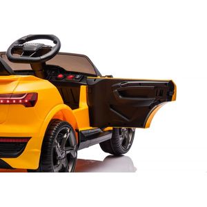 Masinuta electrica pentru copii cu licenta Audi SQ8 E-Tron 12V Yellow, echipare Premium, telecomanda 2, 4G, 2 motoarex39w, roti EVA, scaun din piele, suspensii, usi cu deschidere, lumini LED, muzica imagine