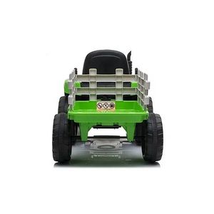 Tractor electric pentru copii Nichiduta Farmer Green 12V 60W cu roti EVA, remorca detasabila, unitate audio cu Usb si Mp3, schimbator de viteze si lumini led imagine
