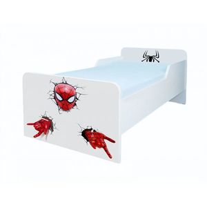 Pat pentru copii Spider Man, 2-12 ani, 160x80 cm imagine