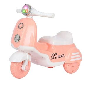 Motocicleta RideON fara pedale pentru copii Nichiduta BabyRide Pink cu far lumina LED, muzica, sezut ergonomic cu spatiu depozitare, sistem de siguranta antirasturnare imagine