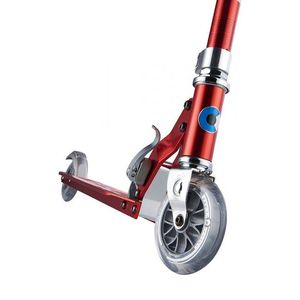 Trotineta Micro Sprite Red Stripe pliabila, ghidon telescopic, platforma din aluminiu, roti PU, greutate 2.8 kg, suporta 100 kg imagine