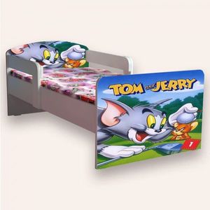 Pat pentru copii Tom si Jerry, cu manere, 2-12 ani, 160x80 cm imagine