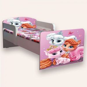 Pat pentru copii Palace Pets cu manere, 2-12 ani, 160x80 cm imagine
