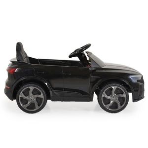 Masinuta electrica pentru copii Audi SQ8 E-Tron Black vopsit, roti EVA, telecomanda 2.4G, 2 motoarex25w, lumini LED, unitate audio cu BluetoothUSBMP3, volum reglabil, acumulator 12V7Ah, pornire la buton, centura, sarcina admisa 25kg imagine