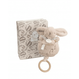 Iepuras muzical Doudou bej 20 cm imagine