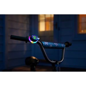 Clopotel albastru cu lumini led multicolore pentru bicicleta imagine